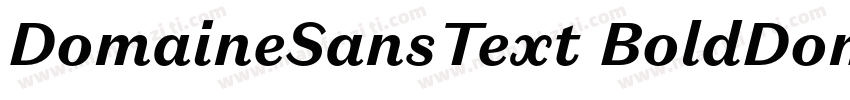 DomaineSansText BoldDomaine Sans T字体转换